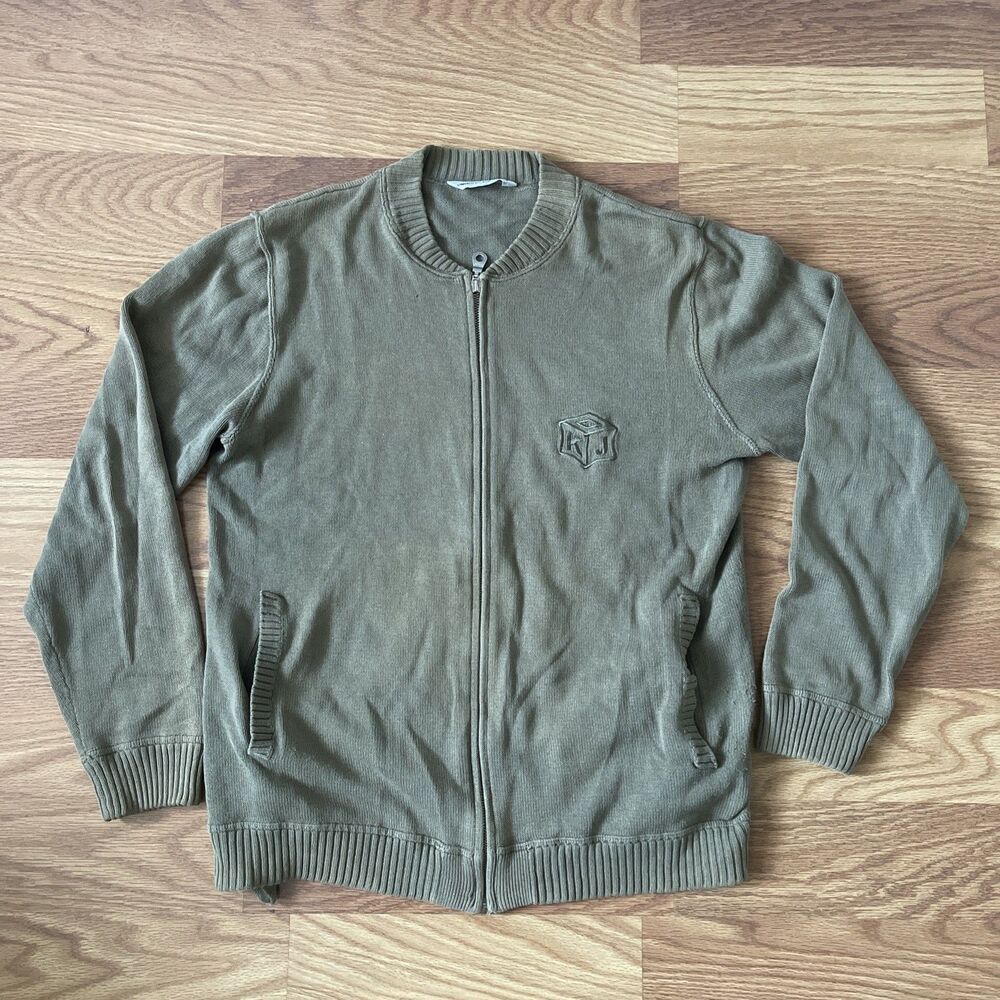Umbro by Kim Jones Jacket Mens M Forest green Full Zip Cotton Blend Designer